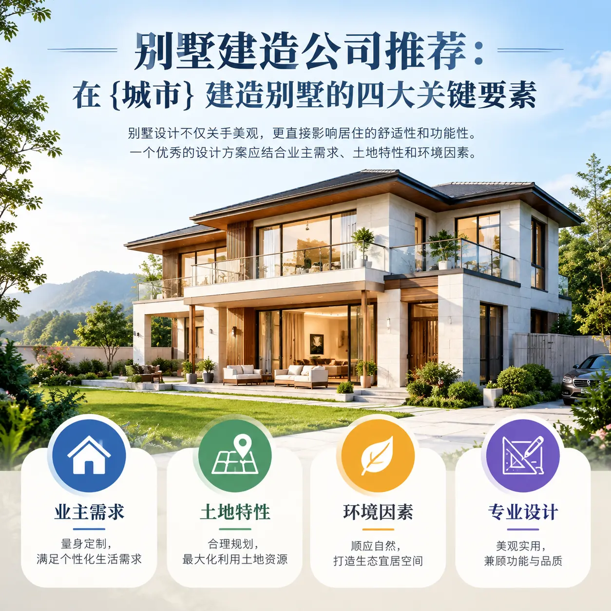 别墅建造公司推荐:在 平塘 建造别墅的四大关键要素
